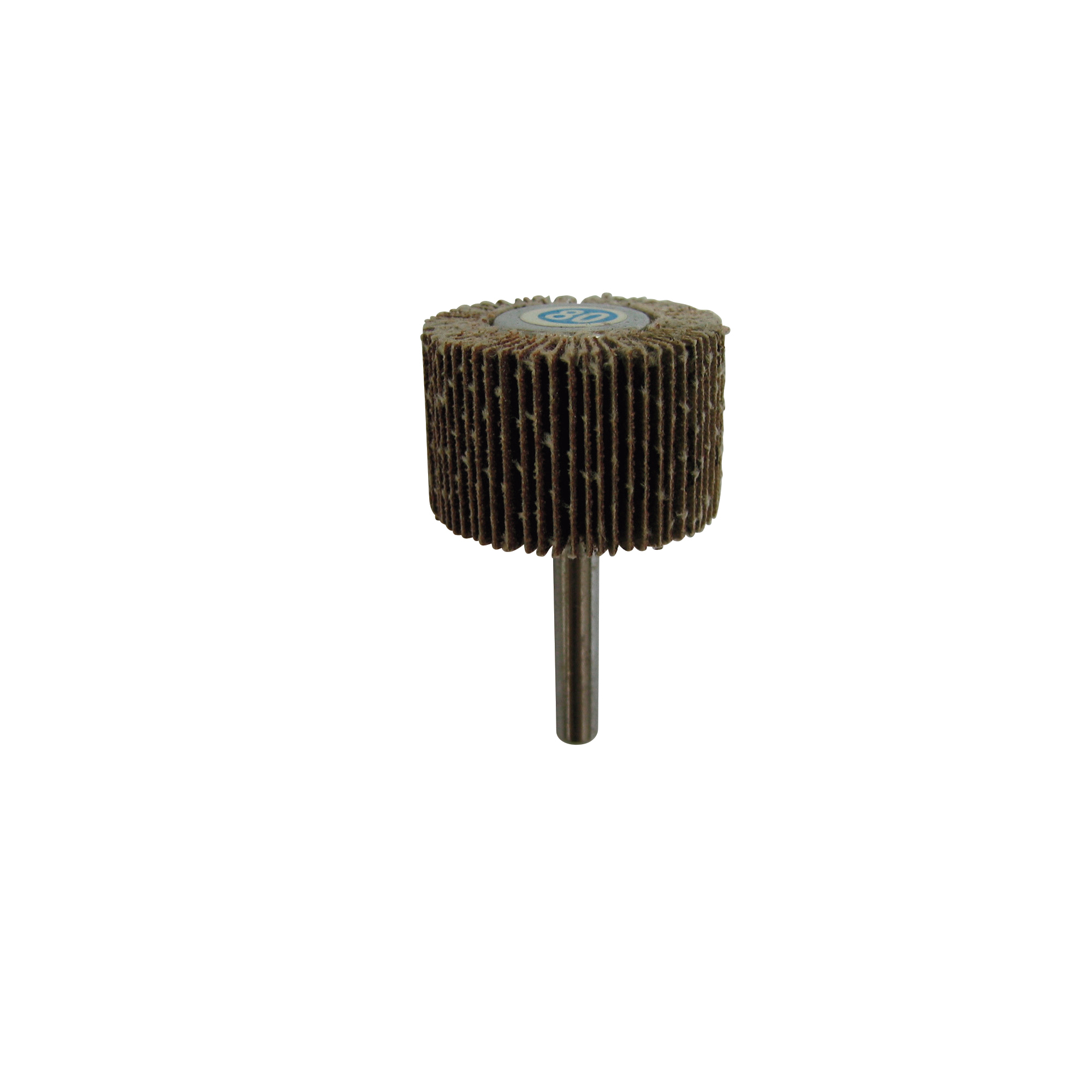 Klutch Flap Wheel, 80 Grit, 1in. x 1in. with 1/4in. Hex Shaft